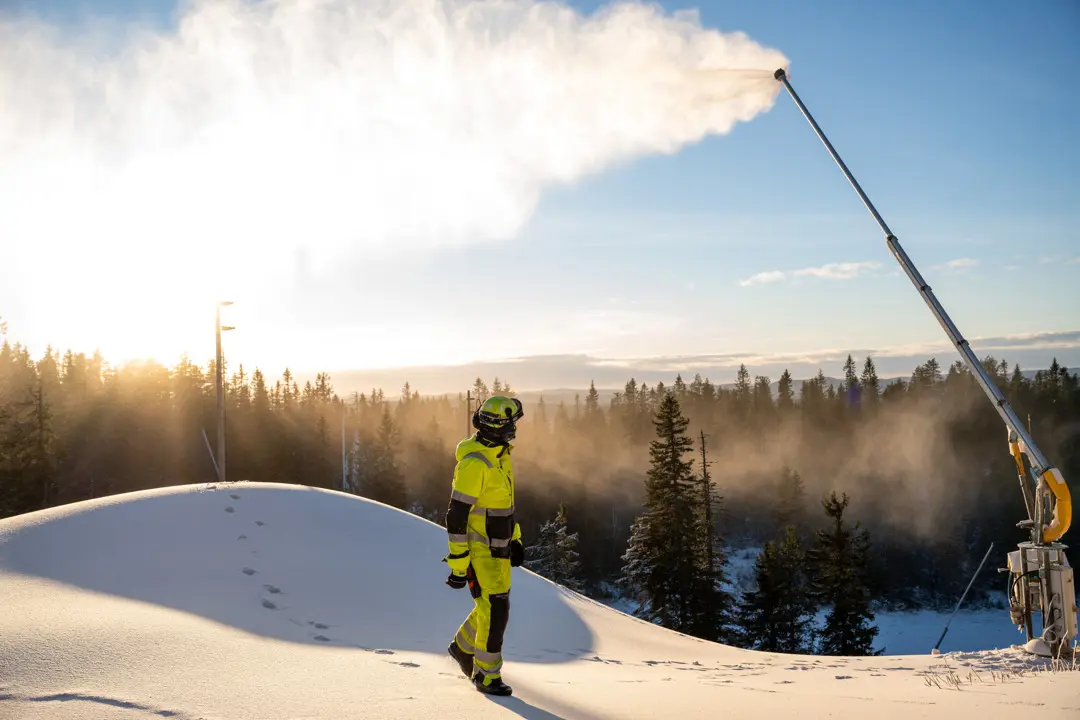 Snowmaking on Kläppenberget