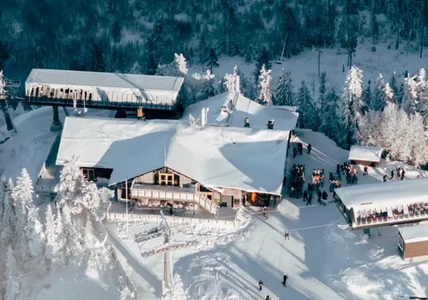 Skiers make their first turns at the alpine premiere